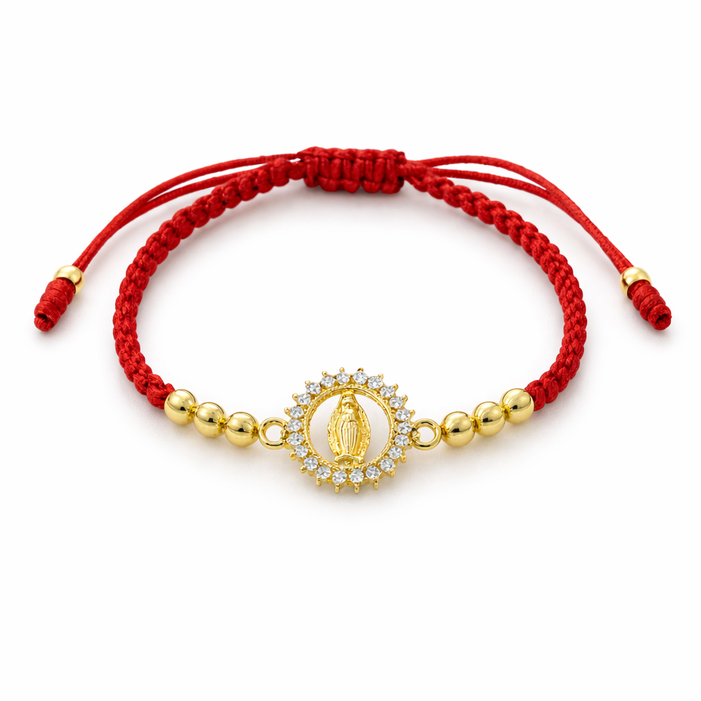 Pulsera Hilo rojo virgen del Carmen
