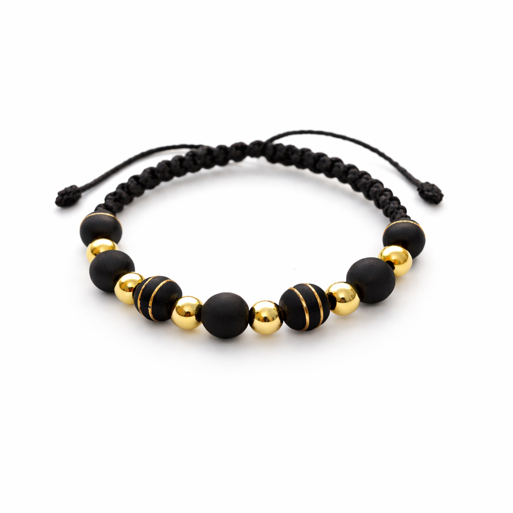 Pulsera Eclipse Dorado Macramé